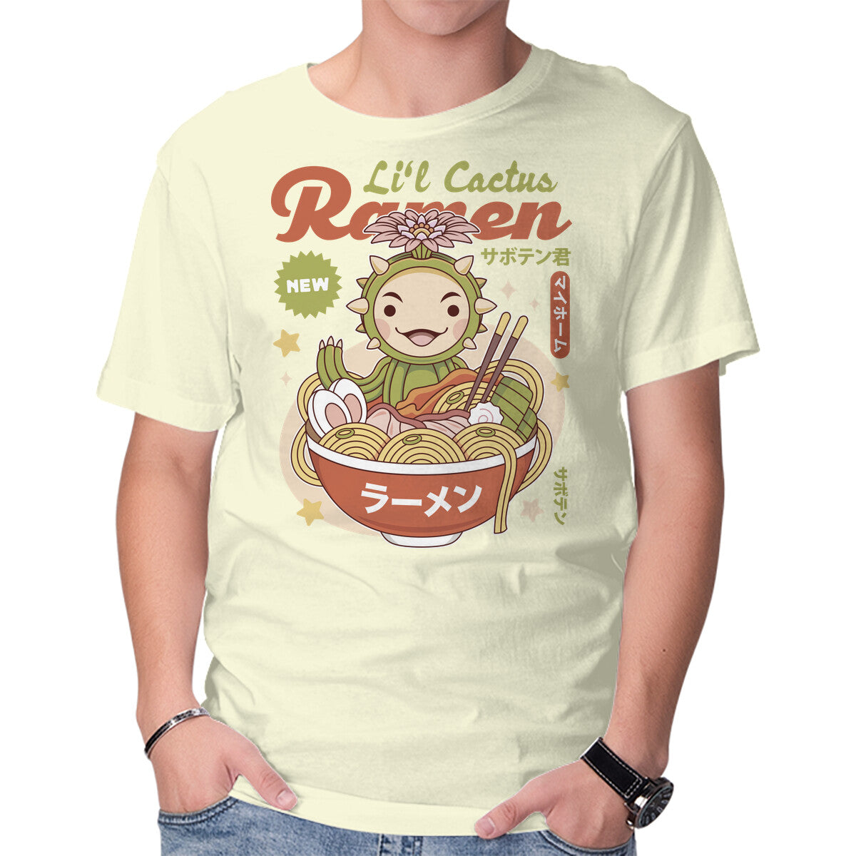 Lil Cactus Ramen – Gaming Graphic T-Shirt