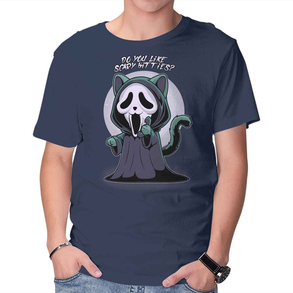 Ghostcat – Cat Graphic T-Shirt