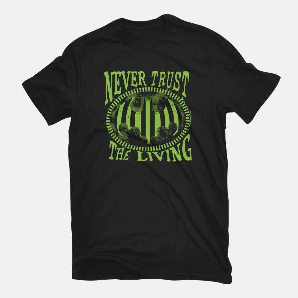 Never Trust The Living Bat – Horror Graphic T-Shirt