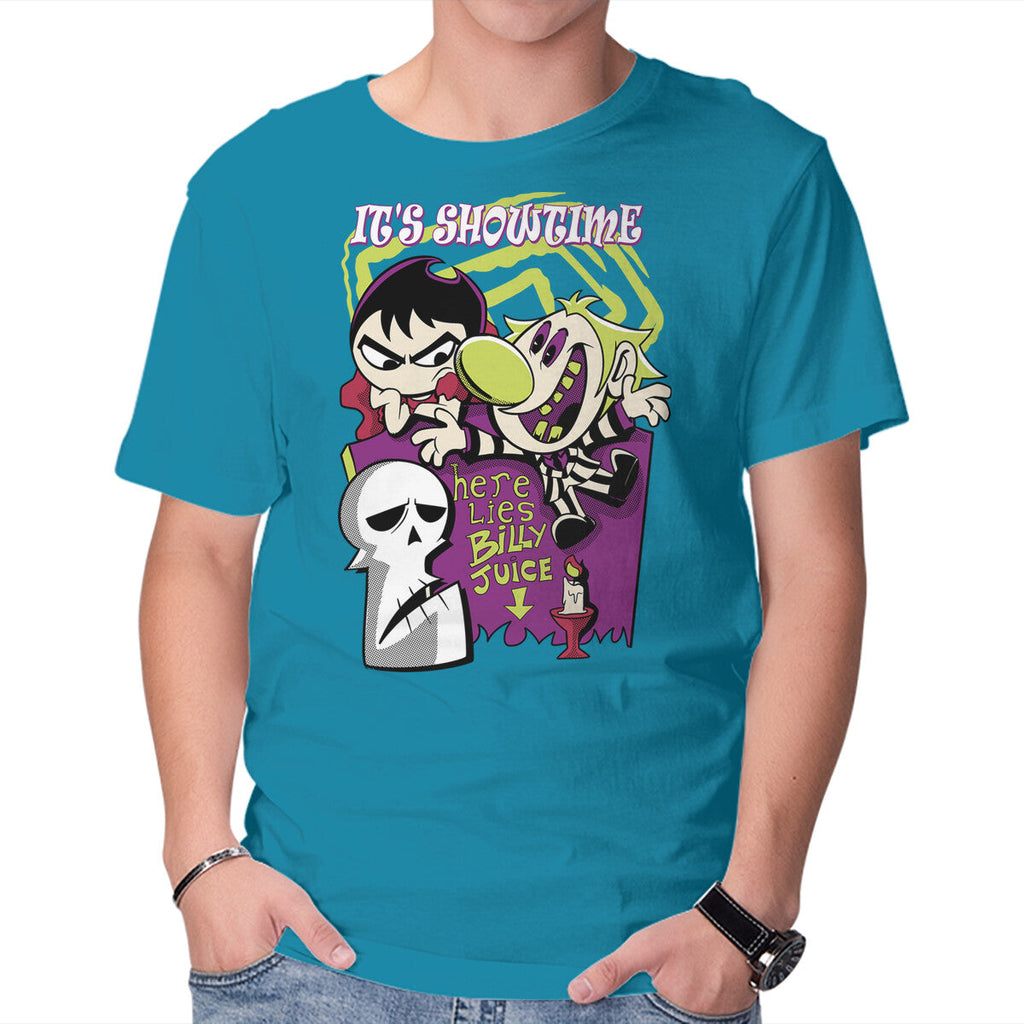 Billyjuice – Halloween Graphic T-Shirt in turquoise, product display