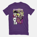 Billyjuice – Halloween Graphic T-Shirt in purple, flat-lay product view