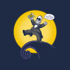 A Nightmare Before Beermas – Halloween Graphic T-Shirt design artwork for navy graphic T-shirt