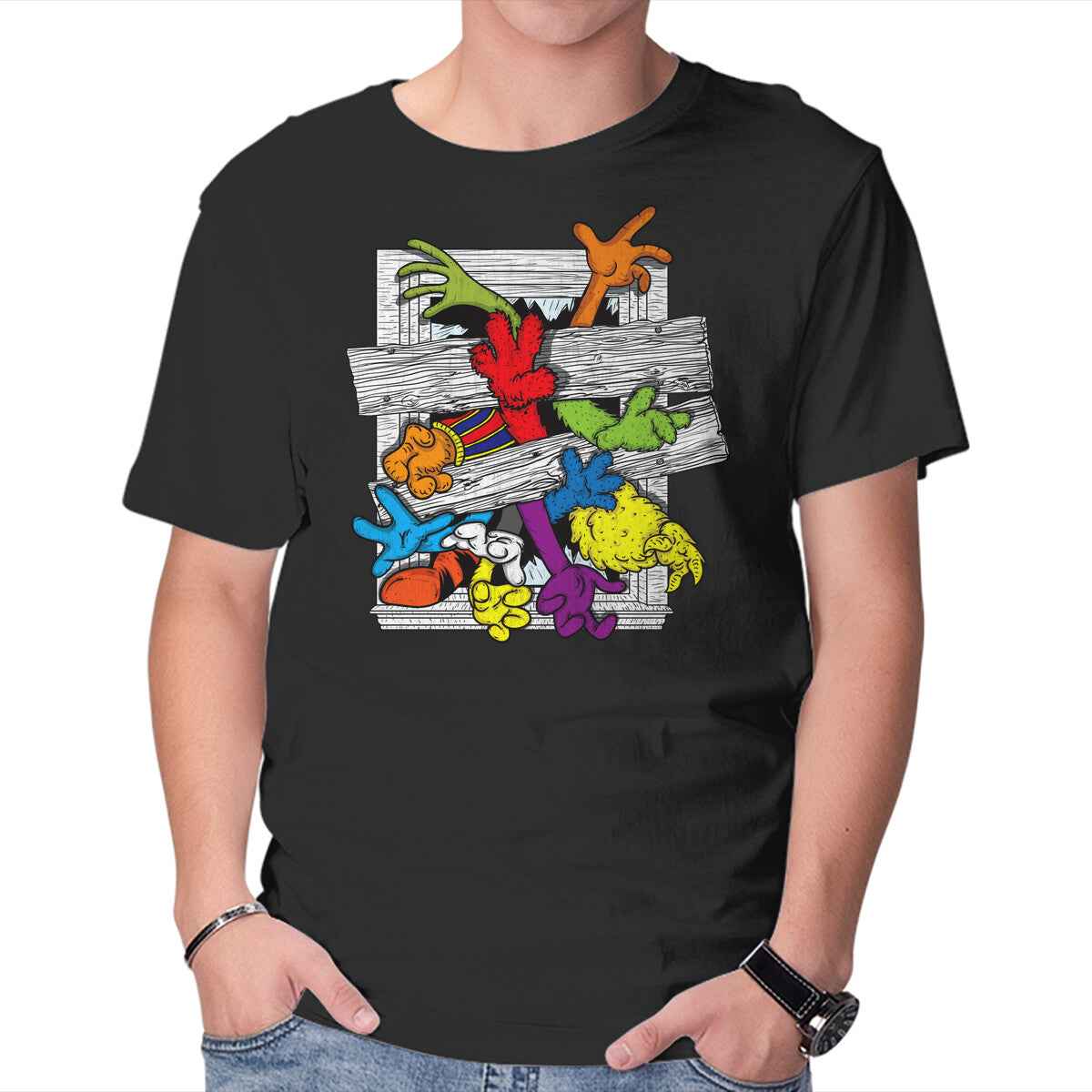 Cartoons Attack – Halloween Graphic T-Shirt