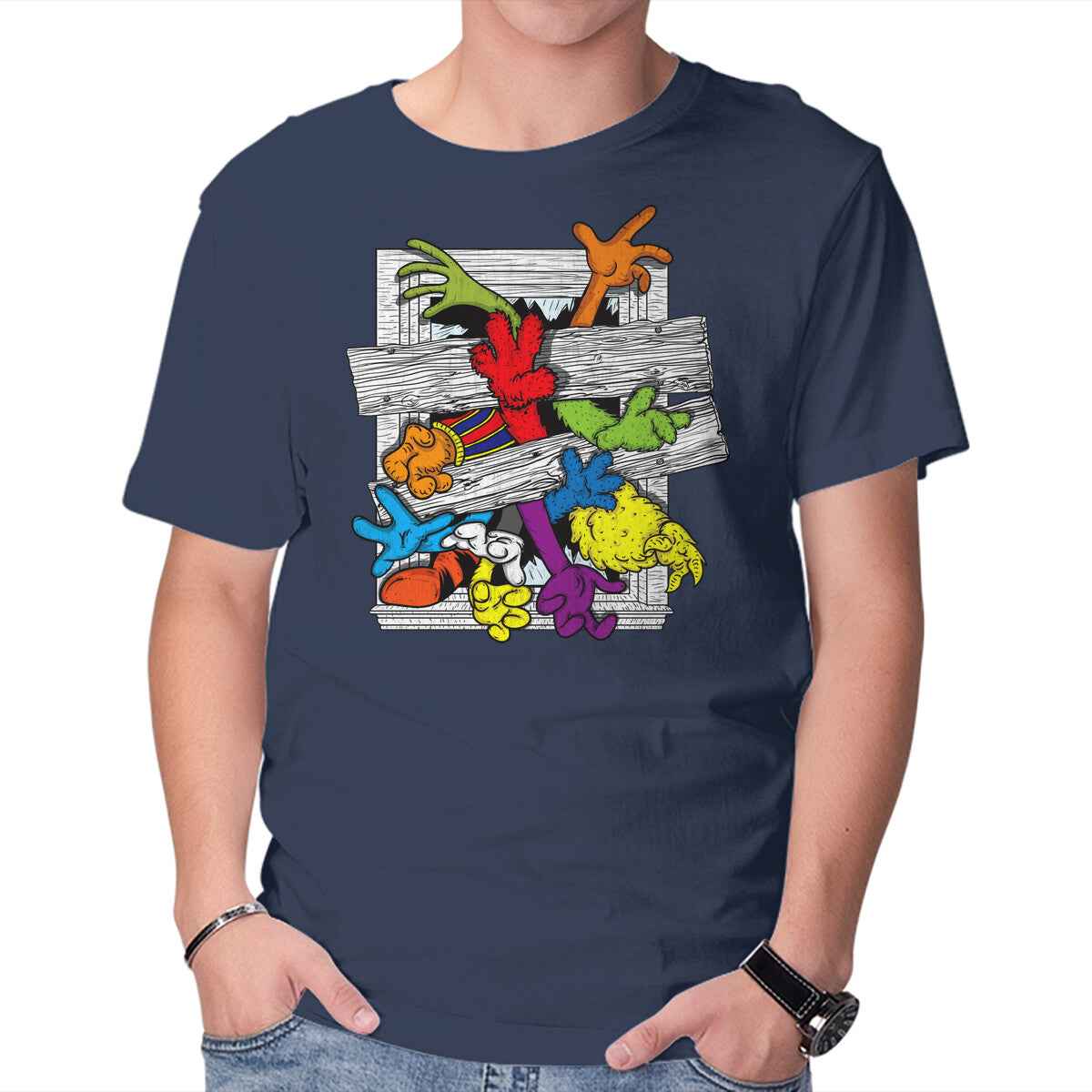 Cartoons Attack – Halloween Graphic T-Shirt
