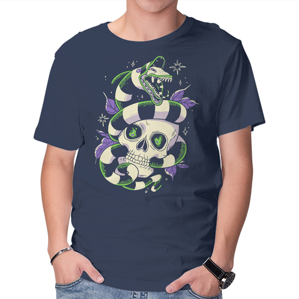 Sand Worm – Horror Graphic T-Shirt in navy, product display