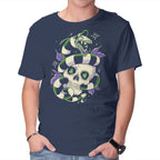 Sand Worm – Horror Graphic T-Shirt in navy, product display