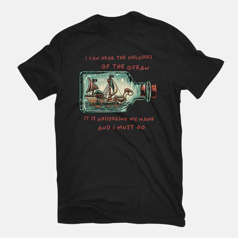 Pirate Ship In A Bottle – Anime Graphic T-Shirt