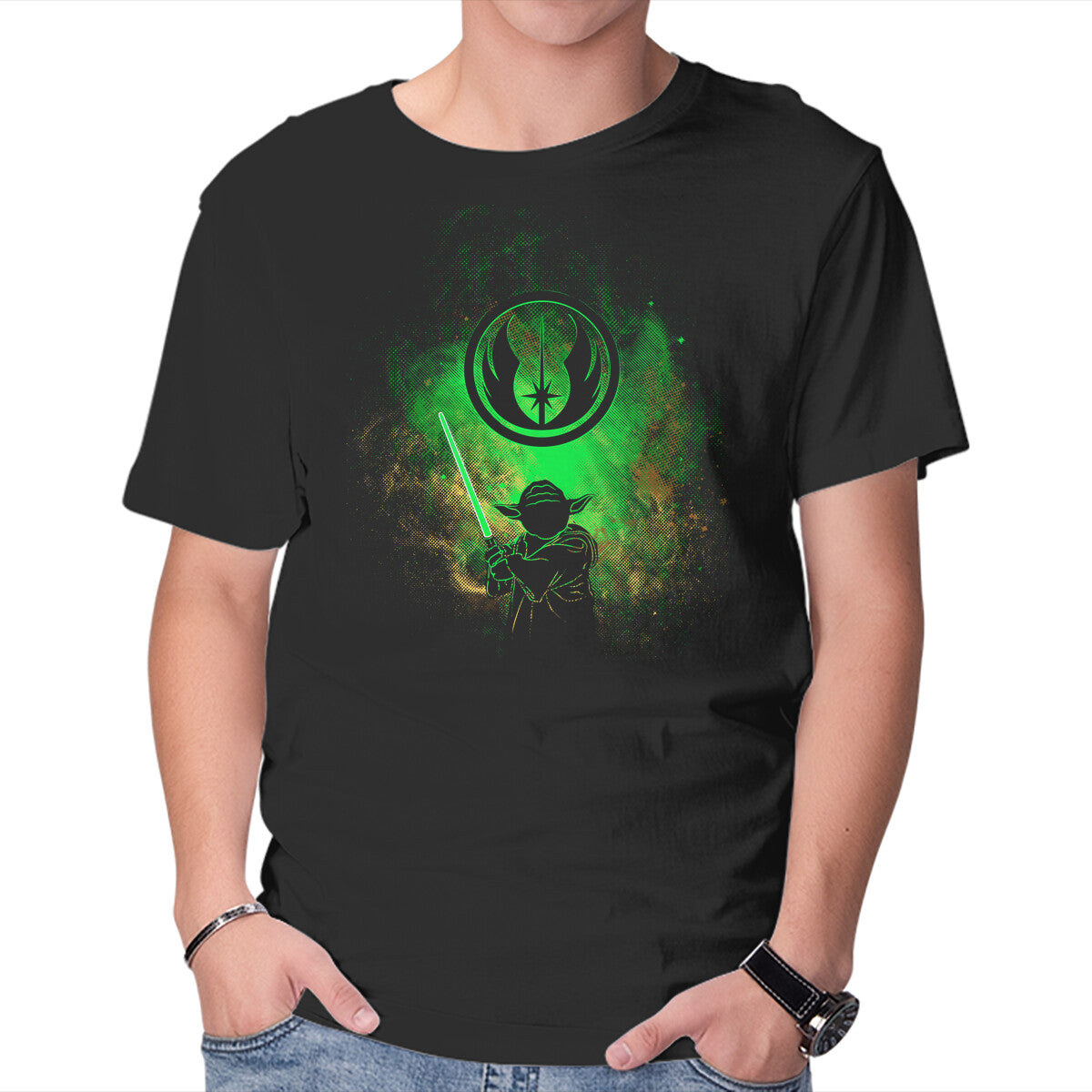 Master Art – Sci-Fi Graphic T-Shirt in black, product display