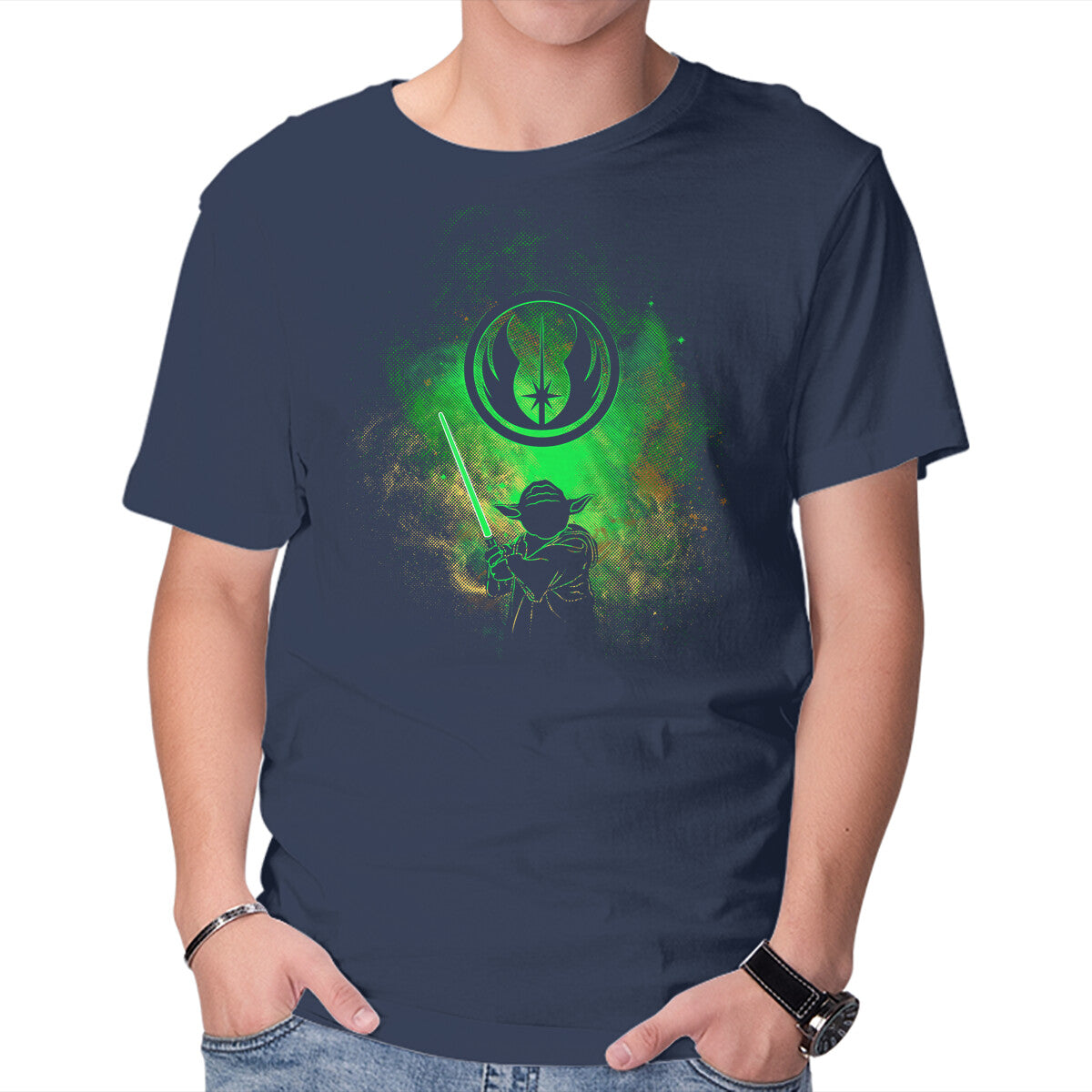 Master Art – Sci-Fi Graphic T-Shirt in navy, product display
