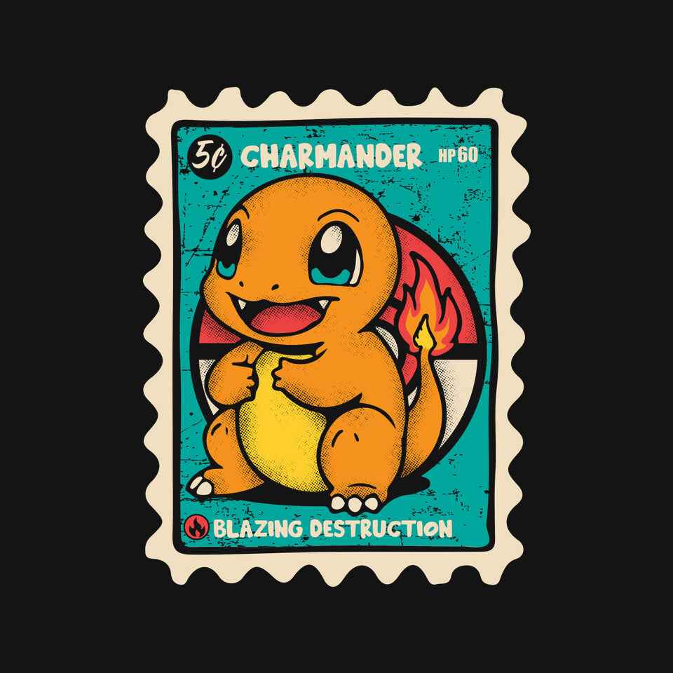 Fire Stamp – Anime Graphic T-Shirt