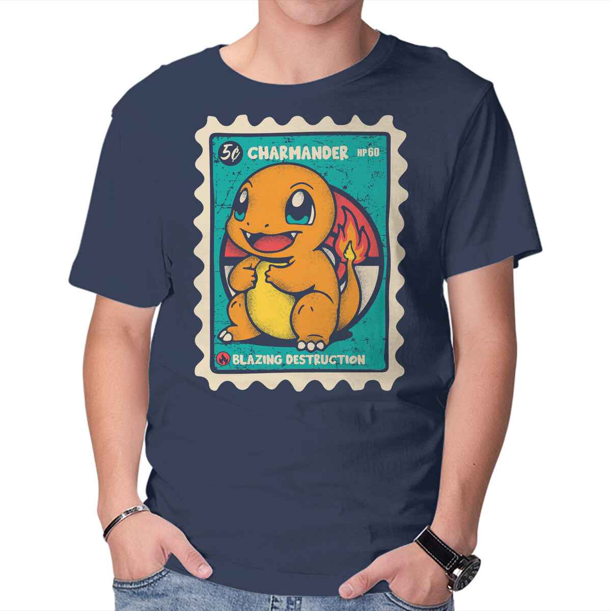 Fire Stamp – Anime Graphic T-Shirt