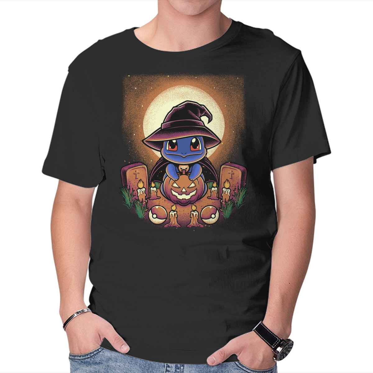 Halloween Water Turtle – Anime Graphic T-Shirt