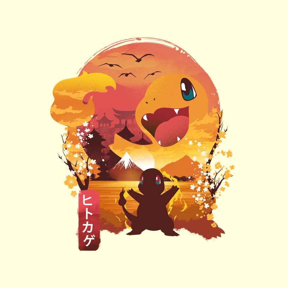 Ukiyo Fire Type Monster – Anime Graphic T-Shirt