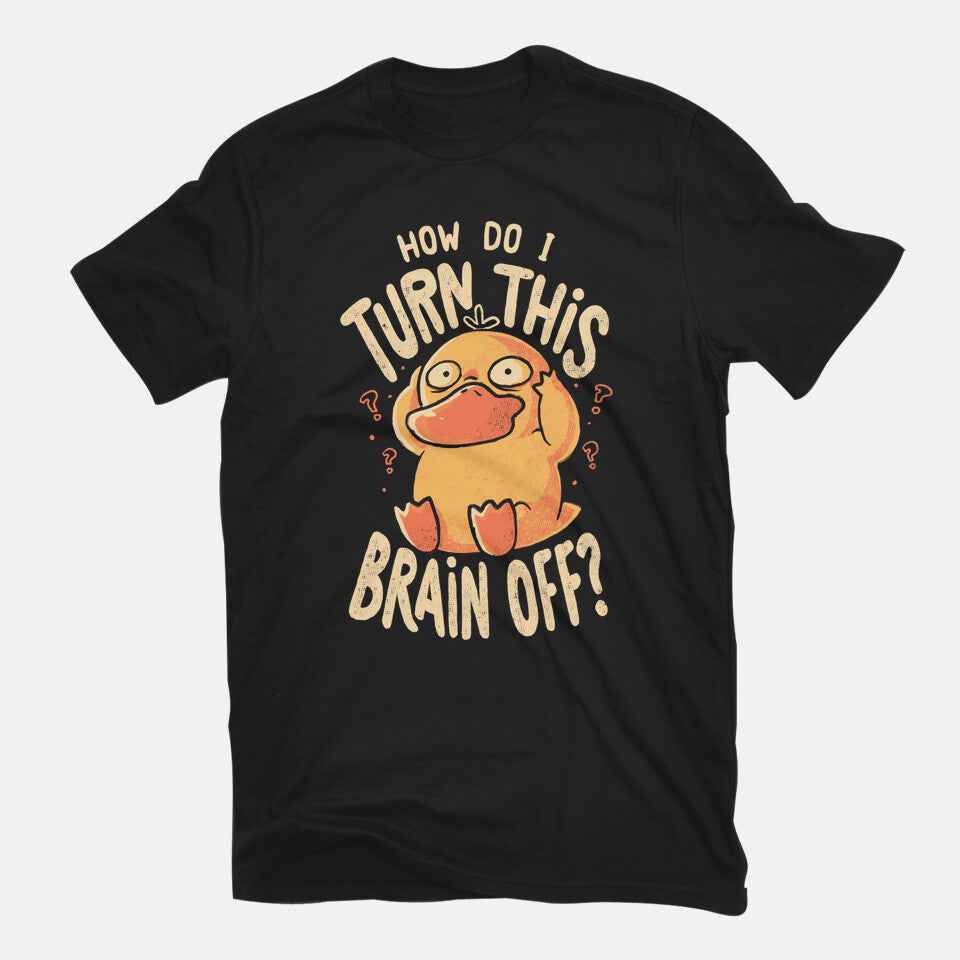 How Do I Turn This Brain Off – Anime Graphic T-Shirt
