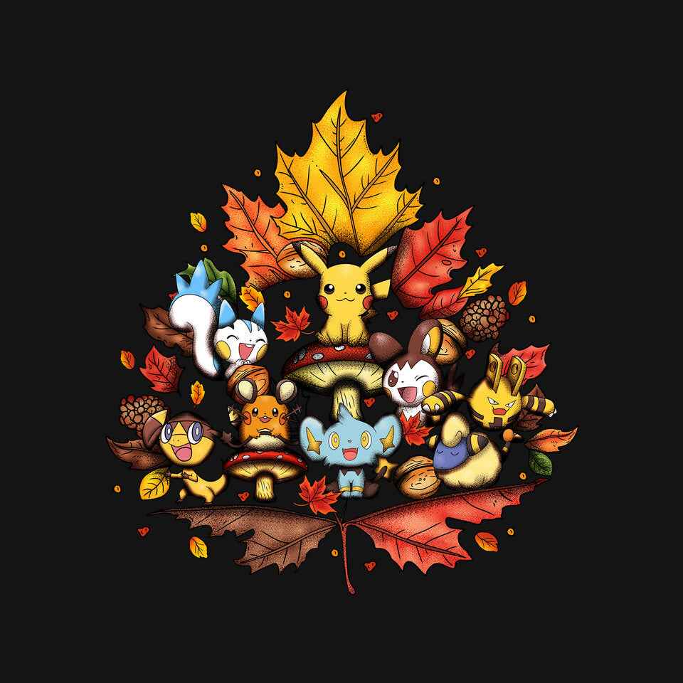Autumn Leaf Electric – Anime Graphic T-Shirt
