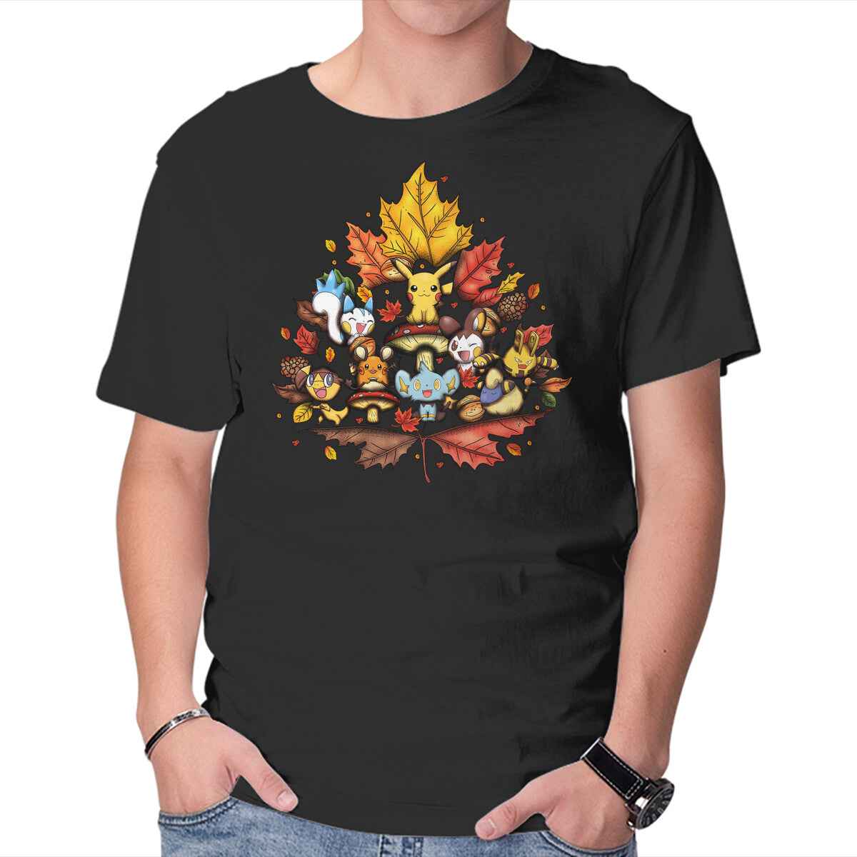 Autumn Leaf Electric – Anime Graphic T-Shirt