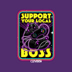 CatVision – Cat Graphic T-Shirt design artwork for purple graphic T-shirt