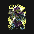 Evil Of The Greyskull – Fantasy Graphic T-Shirt design artwork for black graphic T-shirt
