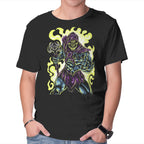 Evil Of The Greyskull – Fantasy Graphic T-Shirt in black, product display