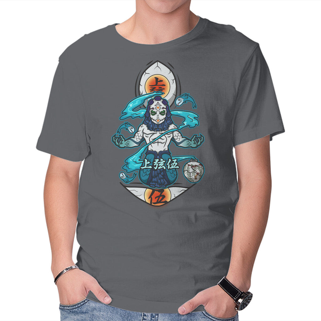 Gyokko – Anime Graphic T-Shirt in charcoal, product display