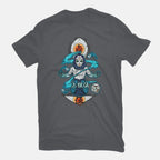Gyokko – Anime Graphic T-Shirt in charcoal, flat-lay product view