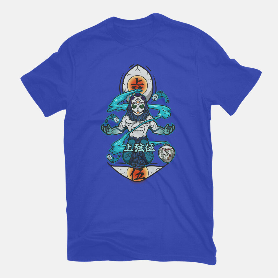 Gyokko – Anime Graphic T-Shirt in royal blue, flat-lay product view