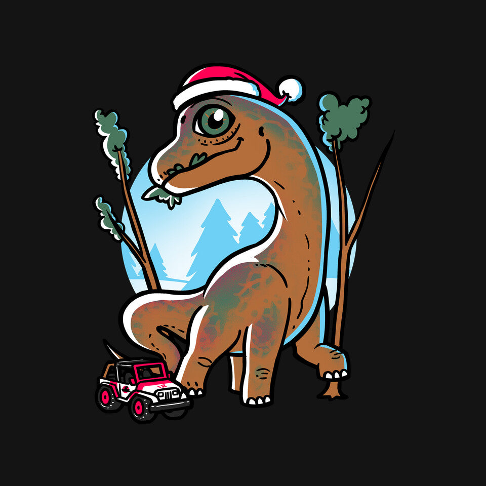 Jurassic Herbivore – Movie Graphic T-Shirt design artwork for black graphic T-shirt