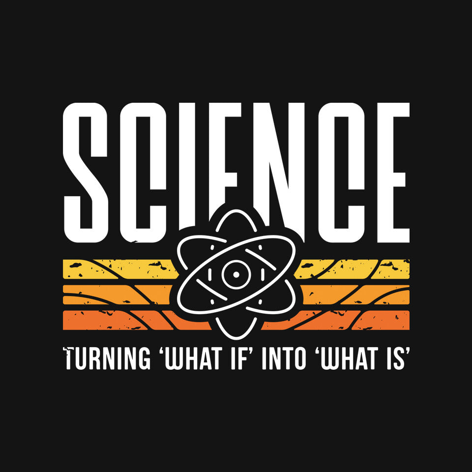 Into What Is – Retro Graphic T-Shirt design artwork for black graphic T-shirt
