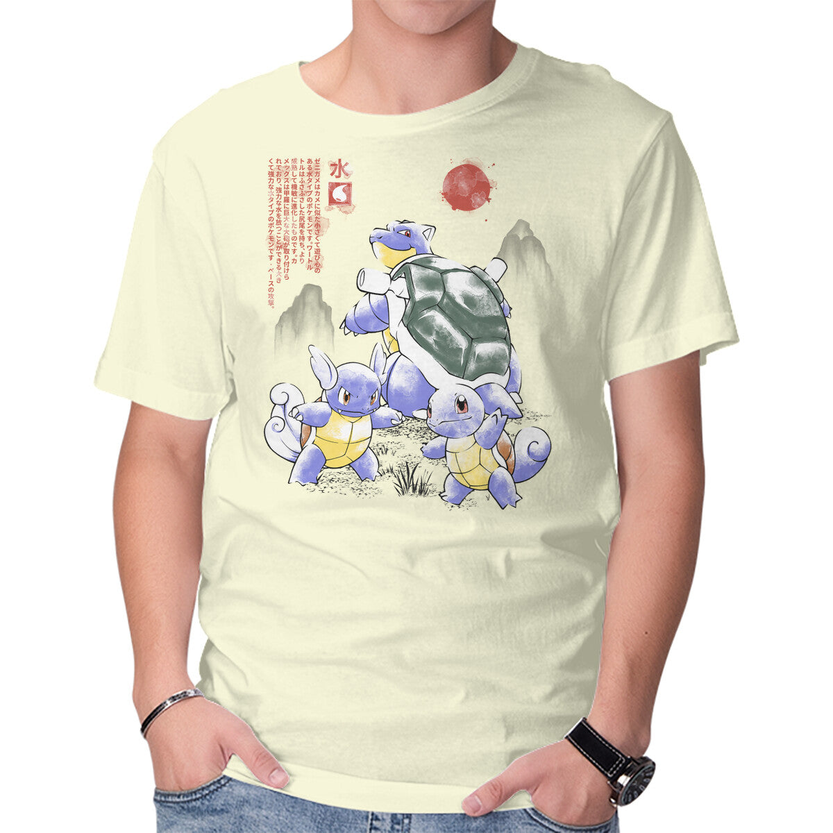 1st Gen Water Evo Sumi-E – Anime Graphic T-Shirt