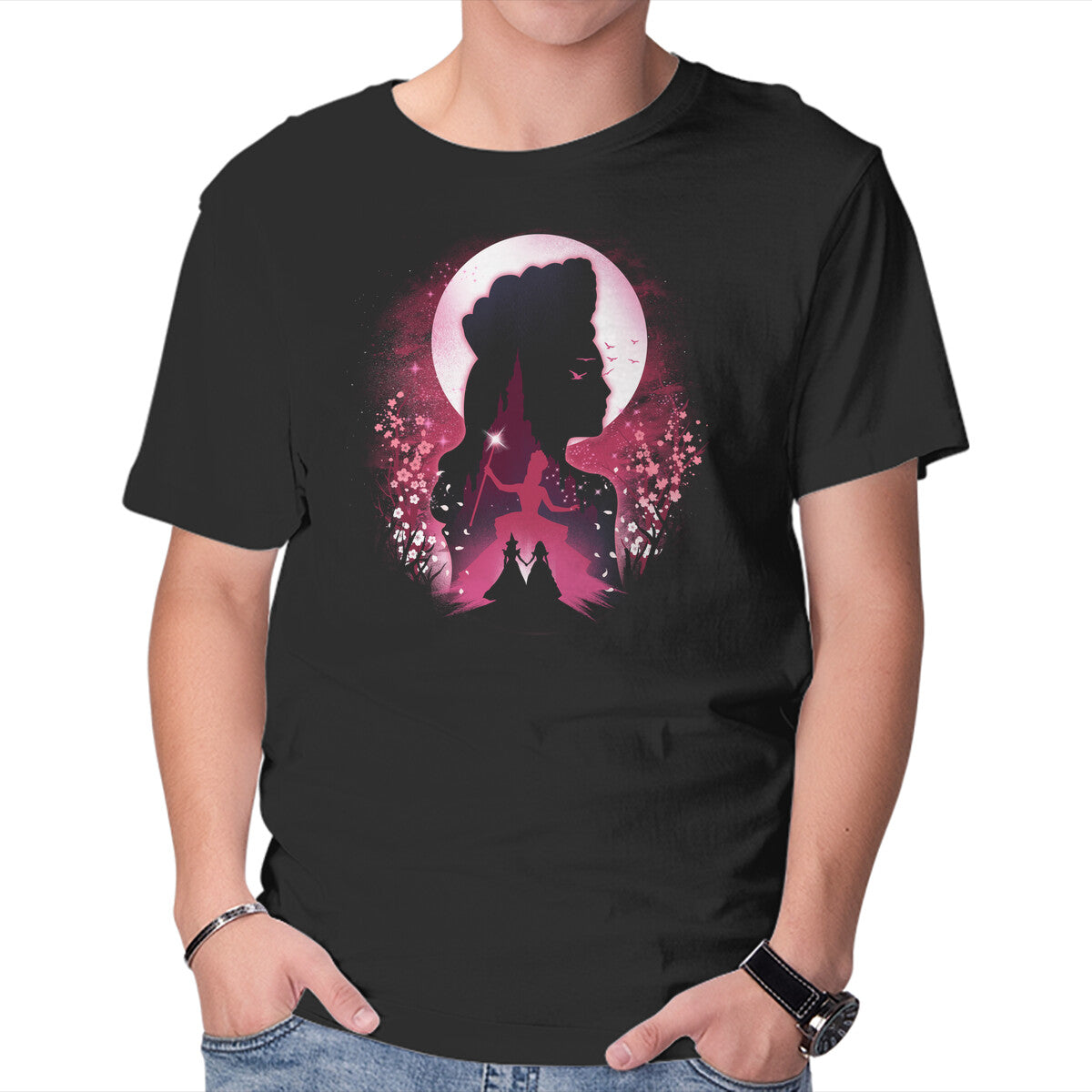 The Good Witch – Fantasy Graphic T-Shirt in black, product display