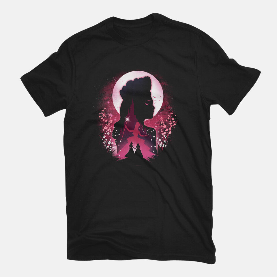 The Good Witch – Fantasy Graphic T-Shirt in black, flat-lay product view