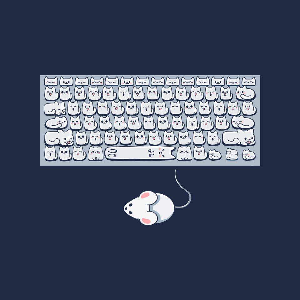 KittensBoard – Animal Graphic T-Shirt design artwork for navy graphic T-shirt