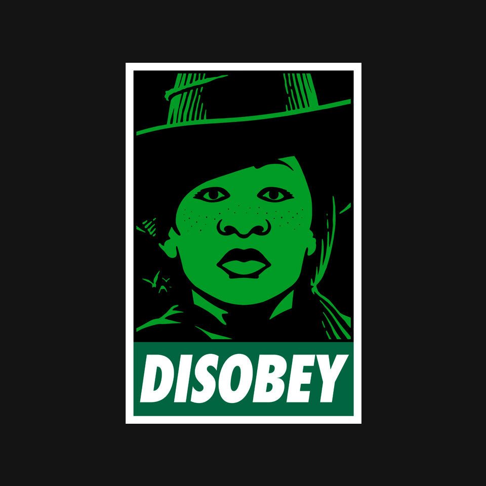 Disobey The Wizard – Fantasy Graphic T-Shirt design artwork for black graphic T-shirt