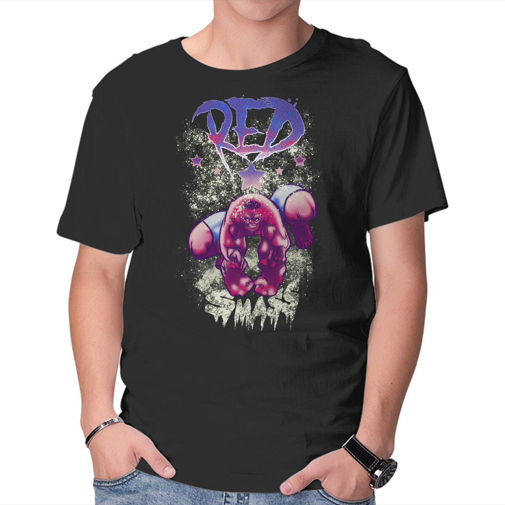 Red Smass Graphic T-Shirt in black, product display