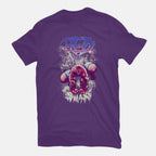 Red Smass Graphic T-Shirt in purple, flat-lay product view