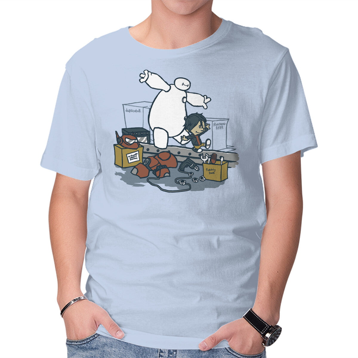 Hiro And Baymax – Movie Graphic T-Shirt in blue, product display