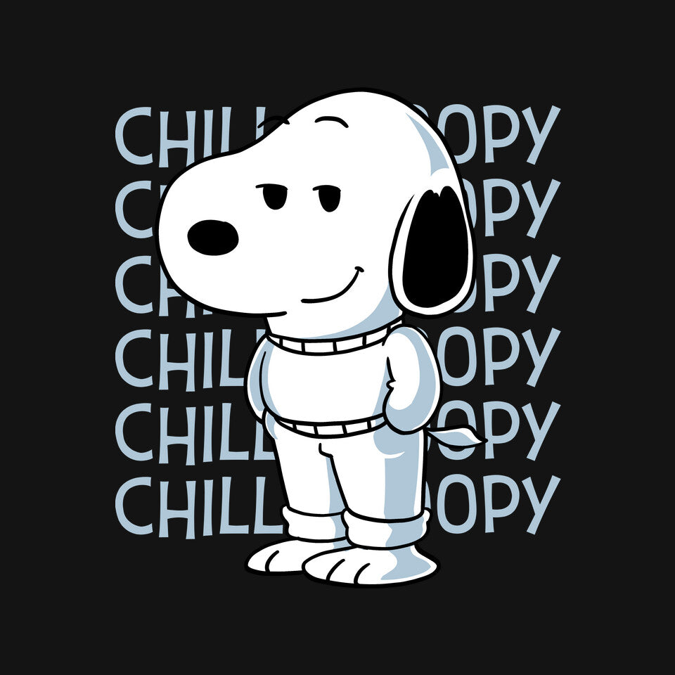 Chill Beagle – Funny Graphic T-Shirt design artwork for black graphic T-shirt