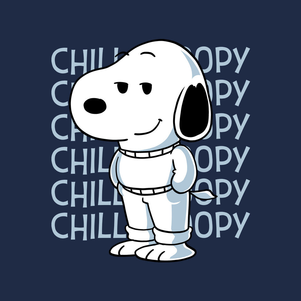 Chill Beagle – Funny Graphic T-Shirt design artwork for navy graphic T-shirt