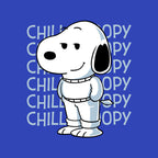 Chill Beagle – Funny Graphic T-Shirt design artwork for royal blue graphic T-shirt