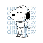 Chill Beagle – Funny Graphic T-Shirt design artwork for white graphic T-shirt