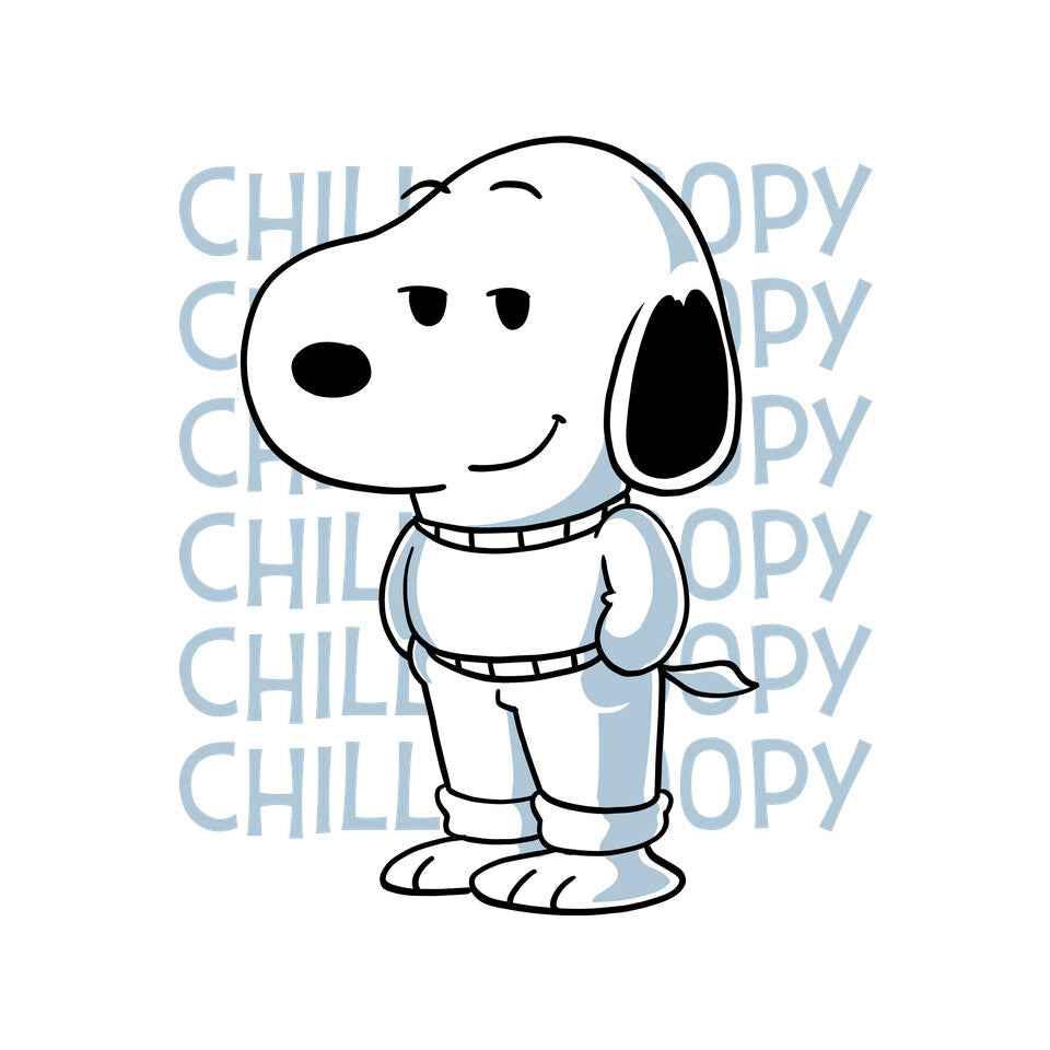 Chill Beagle – Funny Graphic T-Shirt design artwork for white graphic T-shirt