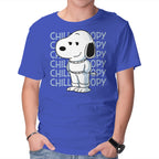 Chill Beagle – Funny Graphic T-Shirt in royal blue, product display