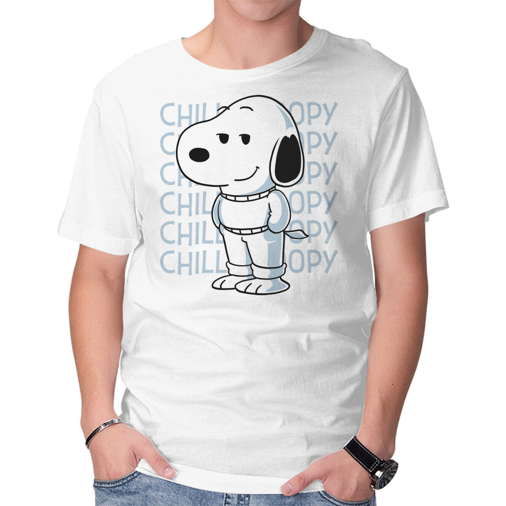 Chill Beagle – Funny Graphic T-Shirt in white, product display