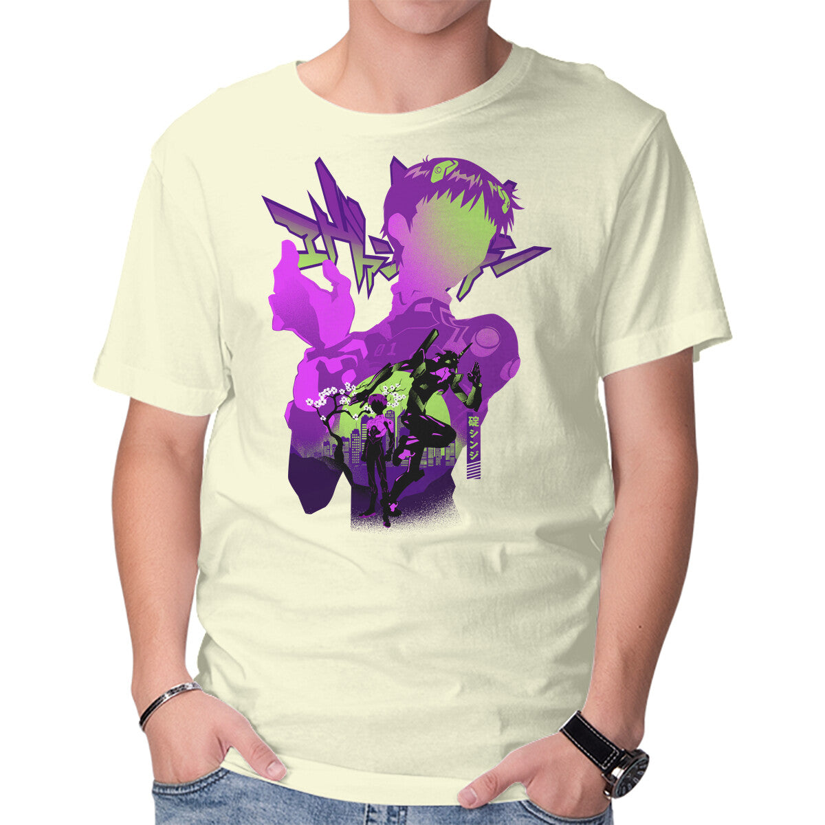 Shinji Silhouette – Anime Graphic T-Shirt