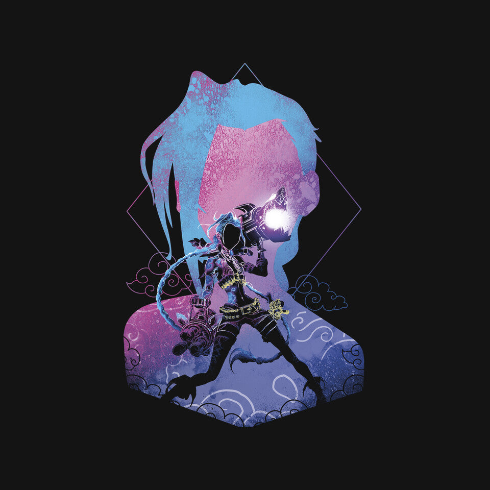 Soul Of The SuperRocket – Anime Graphic T-Shirt design artwork for black graphic T-shirt