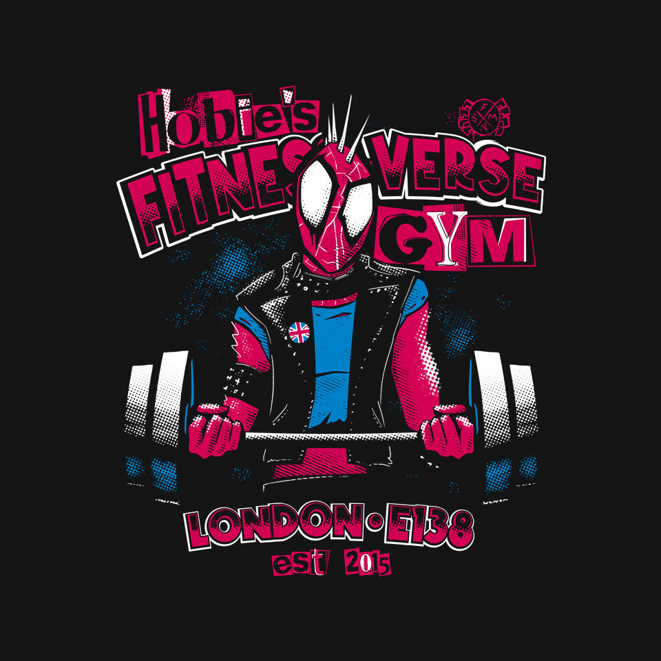 Punk Fitness-Verse Graphic T-Shirt design artwork for black graphic T-shirt