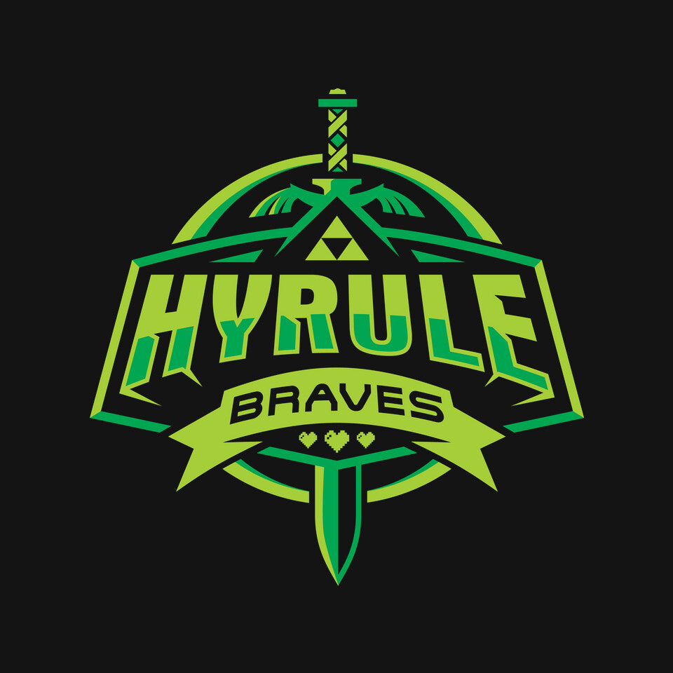 Hyrule Braves – Gaming Graphic T-Shirt design artwork for black graphic T-shirt