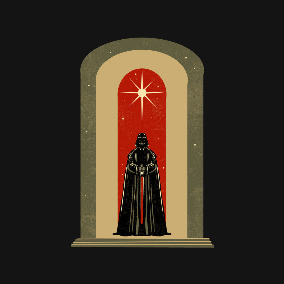 The Dark Templar – Sci-Fi Graphic T-Shirt design artwork for black graphic T-shirt