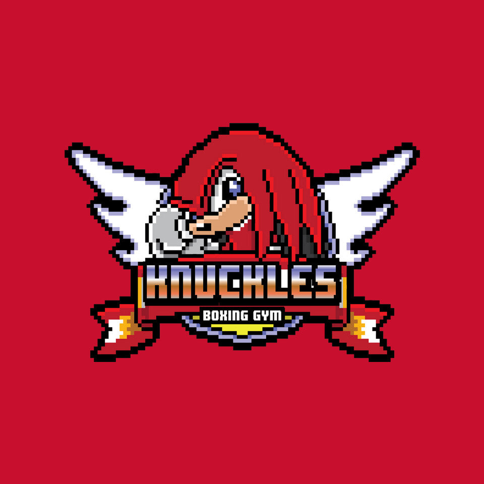 Knuckle Boxing Gym – Gaming Graphic T-Shirt design artwork for red graphic T-shirt