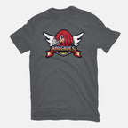 Knuckle Boxing Gym – Gaming Graphic T-Shirt in charcoal, flat-lay product view